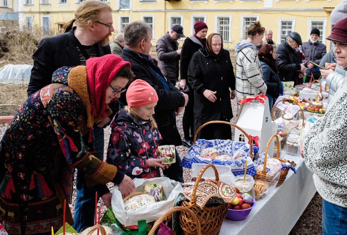 Пасха освящение куличей и яиц